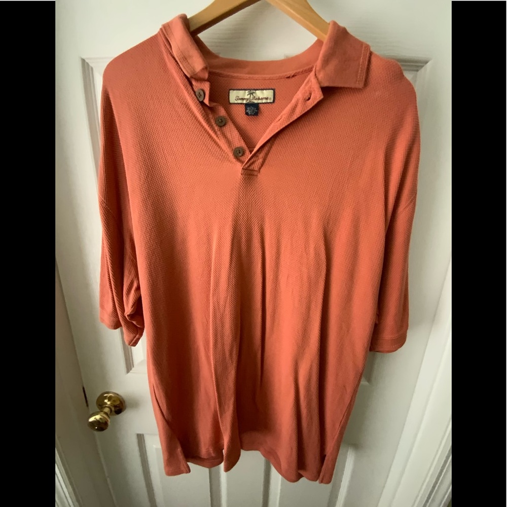 Tommy Bahama Large men’s polo shirt coral color